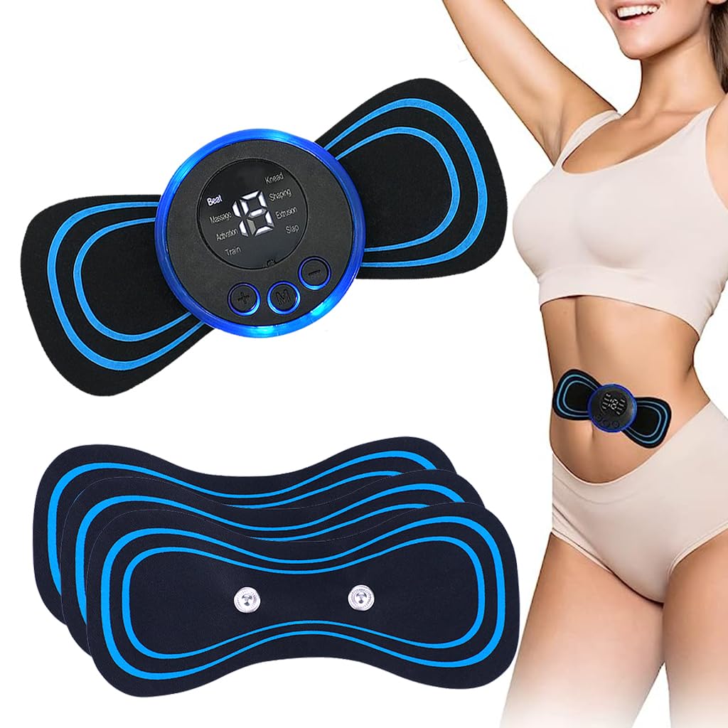 HANNEA EMS Body Massager, Electric Massager for Shoulder Neck Massager Sticker Intelligent Cervical Massager for Whole Body Cervical Massage Patch for Men Women HANNEA EMS Body Massager, Electric Massager for Shoulder Neck Massager Sticker Intelligent Cervical Massager for Whole Body Cervical Massage Patch for Men Women